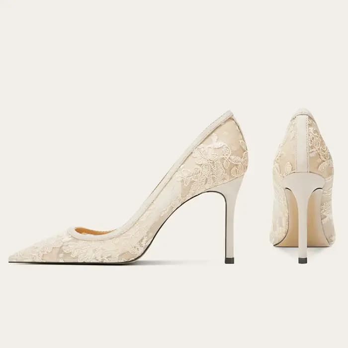Nouvelles Chaussures à Talons Hauts Noires en Gaze pour Femmes 2026