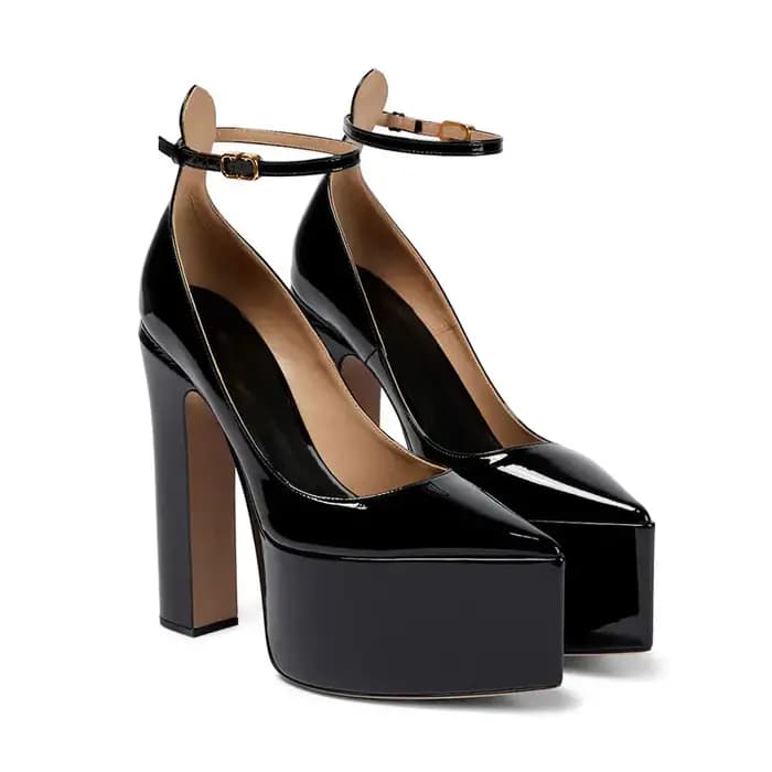 Mary Jane - Chaussures pour femmes, chaussures plateforme imperméables, talons très épais, peu profondes, à fentes, neuves