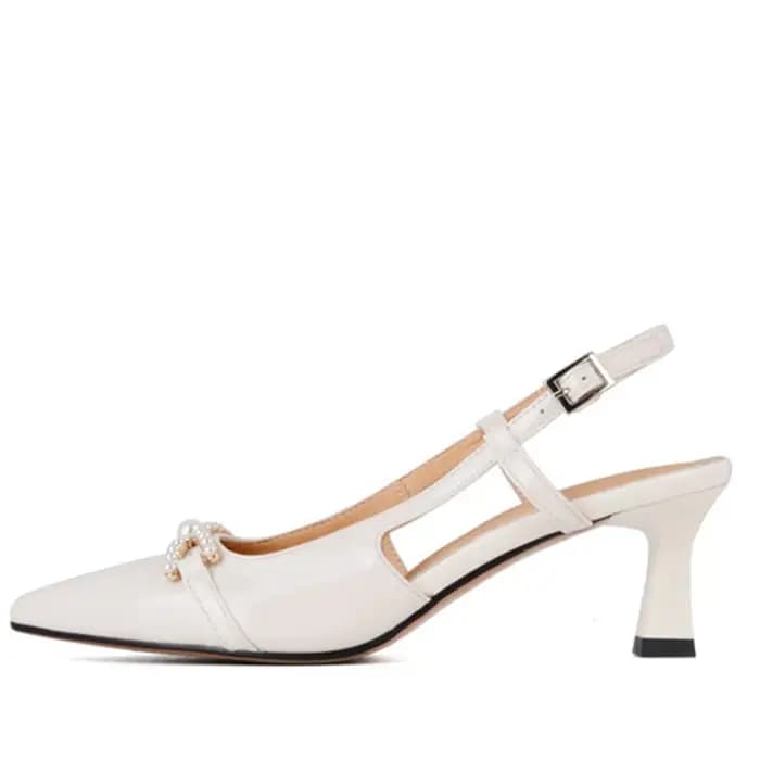 Gladiateur femmes sandales en cuir véritable célébrité d'internet rose talon haut élégant pointu fête bureau mode pompes chaussures HG131