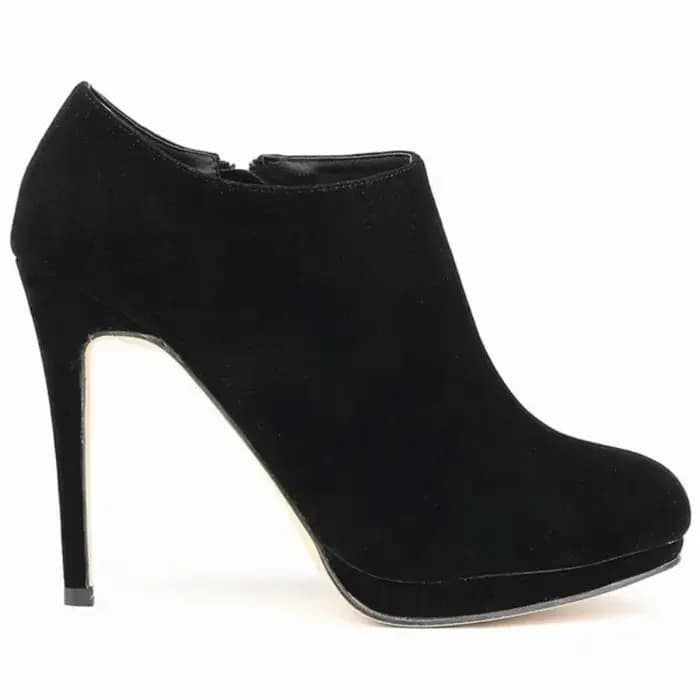Bottines pour femmes, automne-hiver 2026, chaudes, fermeture éclair, bout rond, chaussures à talons hauts de 11 cm, bottes courtes pour femmes, chaussures élégantes