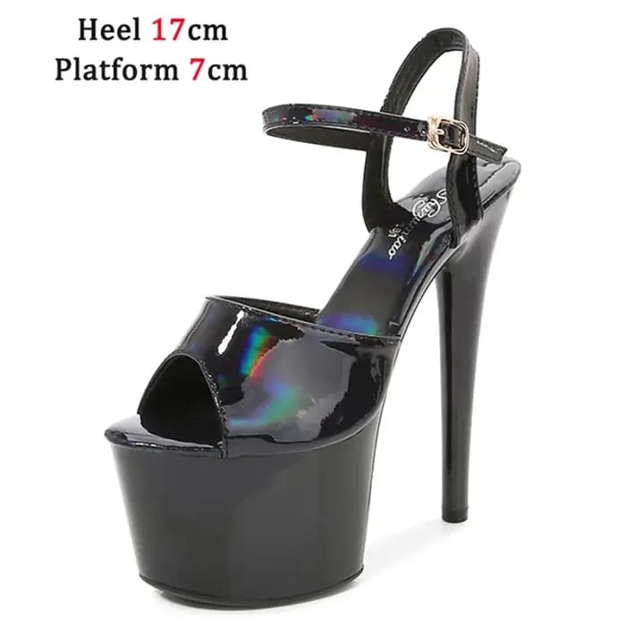 Femmes chaussures talon Sexy Super haut pôle danse fête talons hauts sandales plate-forme pompes de mariage Peep orteil