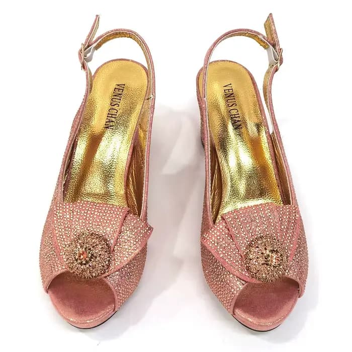 MMobSweet Spot-Chaussures Peep Parker à Talons Carrés pour Femme, Ensemble de Sacs Assortis pour ixd