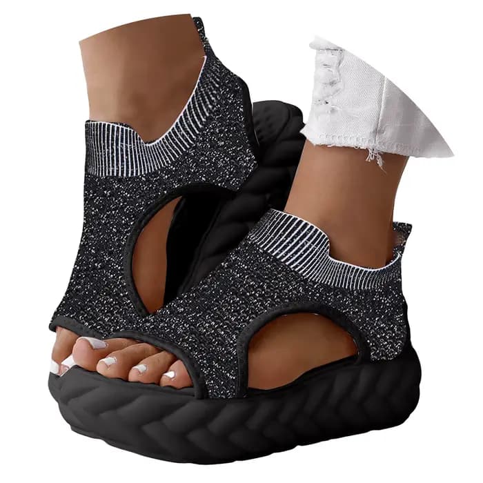 Sandales pour femmes 2025 chaussures habillées à semelles épaisses