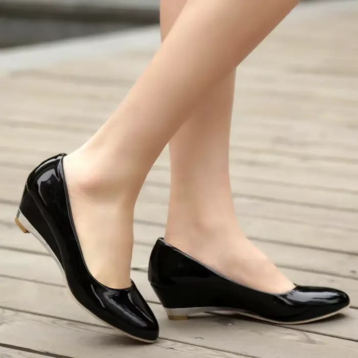 Chaussures compensées décontractées pour femmes, escarpins classiques à talons bas, rouge et blanc, pour fête, mariage, bureau, grande taille 45 48