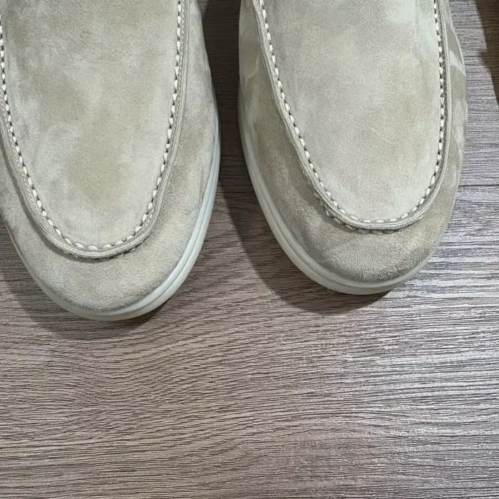 Mules d'été en daim de mouton, sandales colorées, mocassins décontractés, chaussures de marche pour femmes en cuir véritable, pantoufles