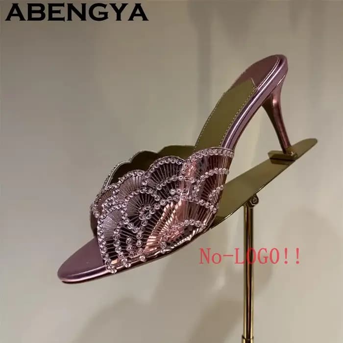 Nouvelles sandales sexy à talon aiguille et bout ouvert