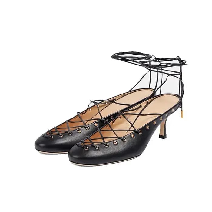 Nouveau talon 5.5cm mode sangle Mary Jane chaussures femmes bouche peu profonde