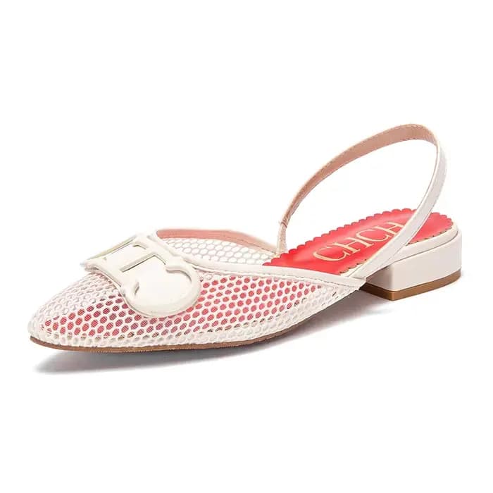 Chaussures simples à talons bas pour femmes