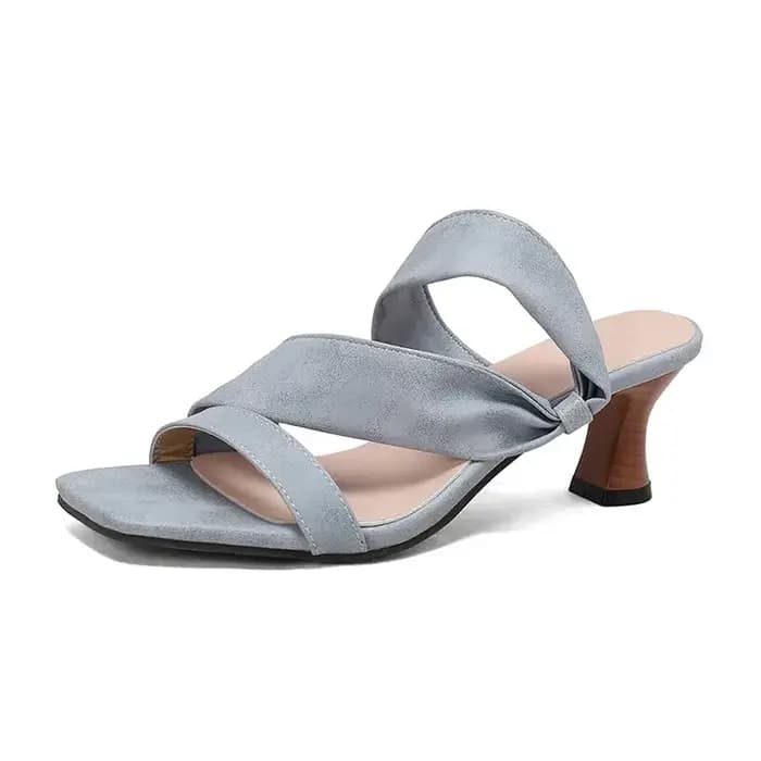 Girseaby marque Mules élégantes pour femmes sandales bout carré talon 5.5 cm sans lacet grande taille 48 49 50 doux quotidien femme chaussures