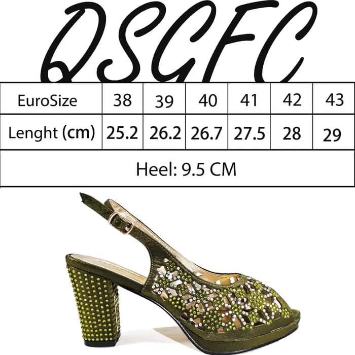 Nouvel ensemble chaussures et sac 2026 au design strass inspiré de l'Afrique