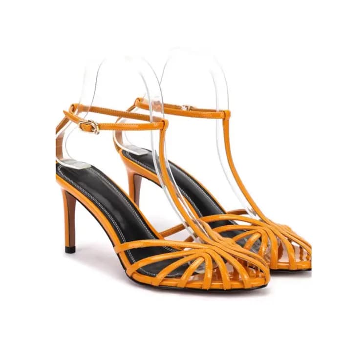 Sandales femmes 2025 Style Simple t-strap sandales pour filles femmes Sexy talon bande étroite fête