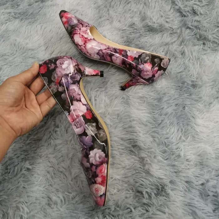 Escarpins à Talons Hauts et Bas de 5cm pour Femme