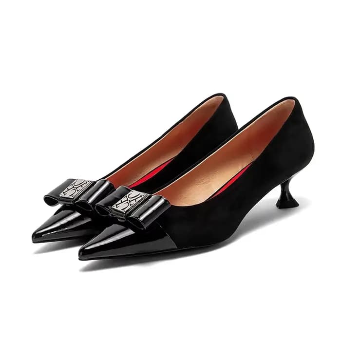 Chaussures à Talons Hauts et Pointus pour Femme, Élégantes, à la Mode, Style Britannique, Patchwork