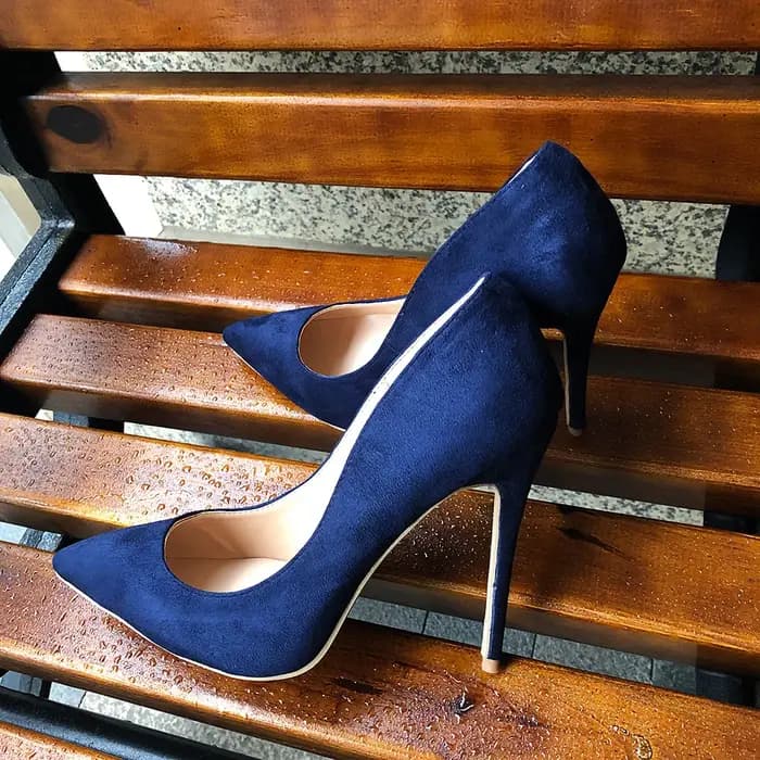 Veowalk-Escarpins à Talons Hauts en Daim Synthétique pour Femme