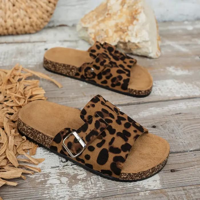 Sandales à bout ouvert pour toutes les saisons, pour l'extérieur, nouvelles sandales pour femmes printemps-automne, simples, décontractées, tendance, polyvalentes, sandales à semelle en liège bleues e