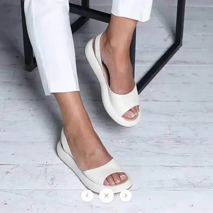 Sandales d'été en cuir PVC pour femmes