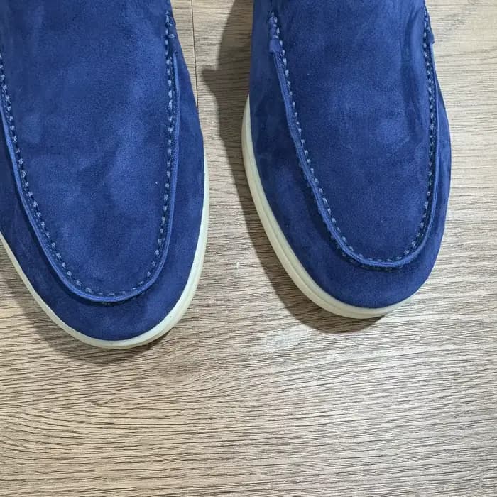 Mules d'été en daim de mouton, sandales colorées, mocassins décontractés, chaussures de marche pour femmes en cuir véritable, pantoufles