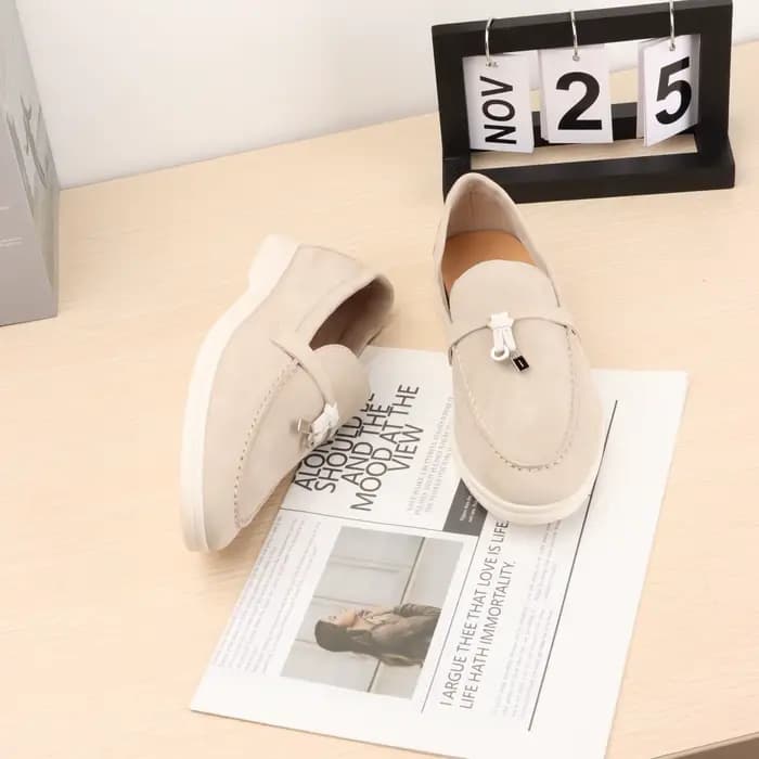 Chaussures Mocassins en daim, modèle élégant pour le bureau et le week-end