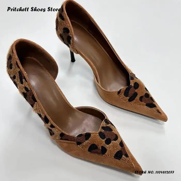 Escarpins aiguilles léopard Sexy pour femmes