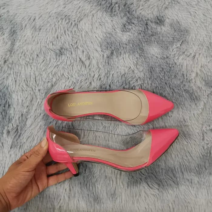 LOSLANDIFEN – escarpins en PVC Transparent pour femmes