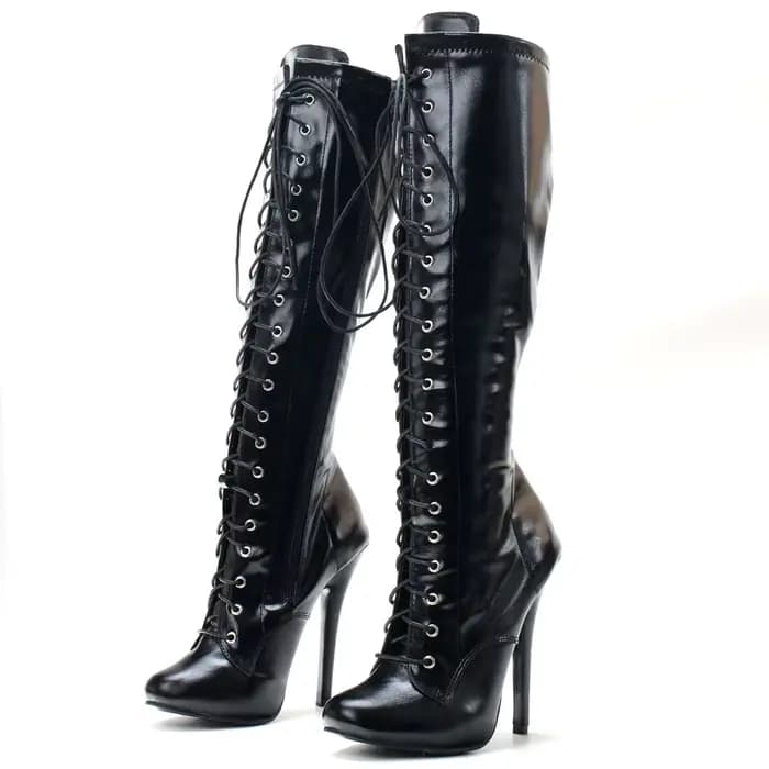 Bottes vintage à talons aiguilles de 5 pouces