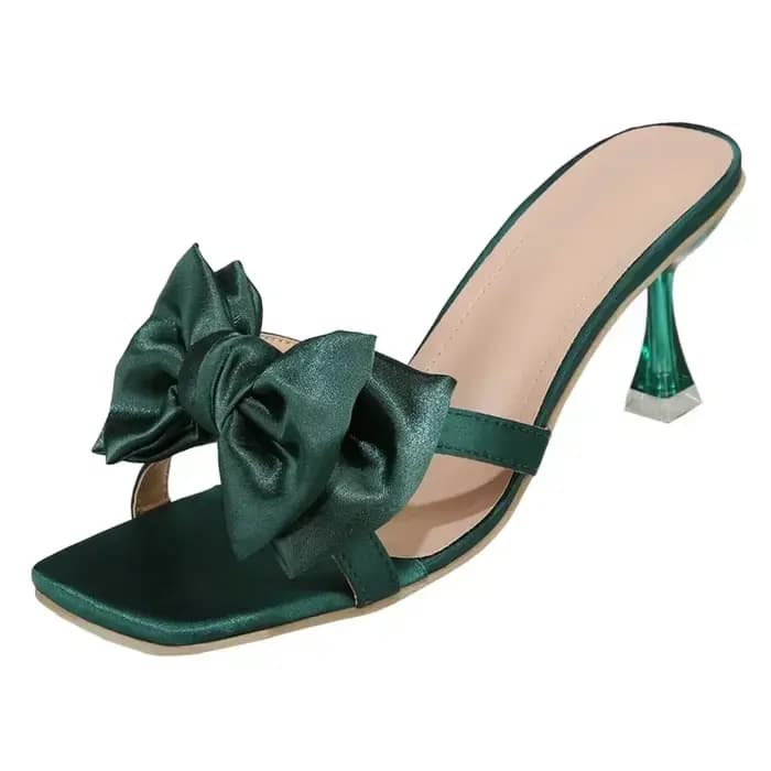 Femmes sandales Stiletto vert haut talon moyen frocs de luxe mode Chic fête mariages or Sexy concepteur mariage chaussures élégantes