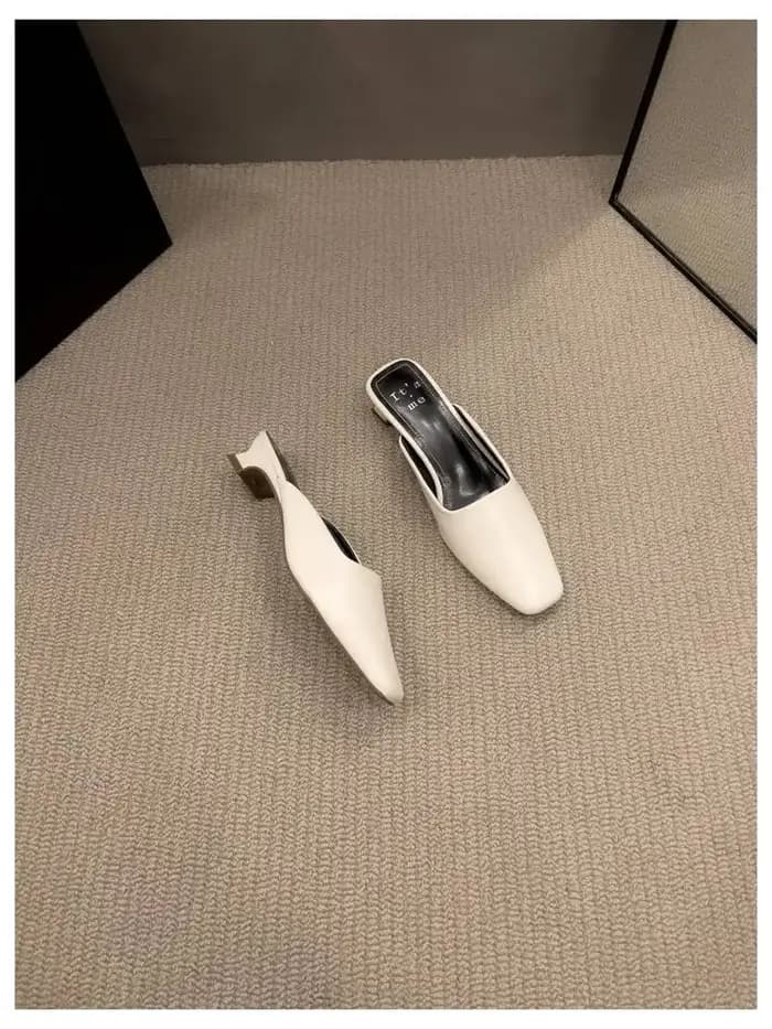 Chaussures Mules à Motif Zèbre pour Femme