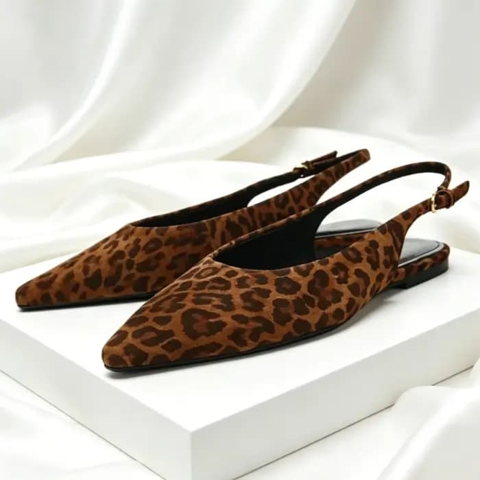 Sandales plates léopard De styliste pour femmes, chaussures plates Sexy à bout pointu, légères et confortables, sandales De plage Zapatos De Mujer