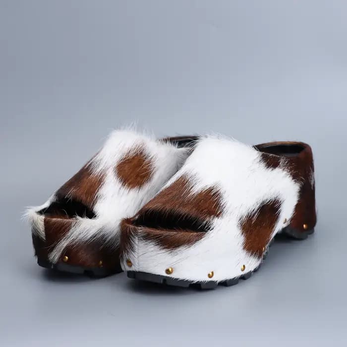 Mules à plateforme de luxe pour femmes