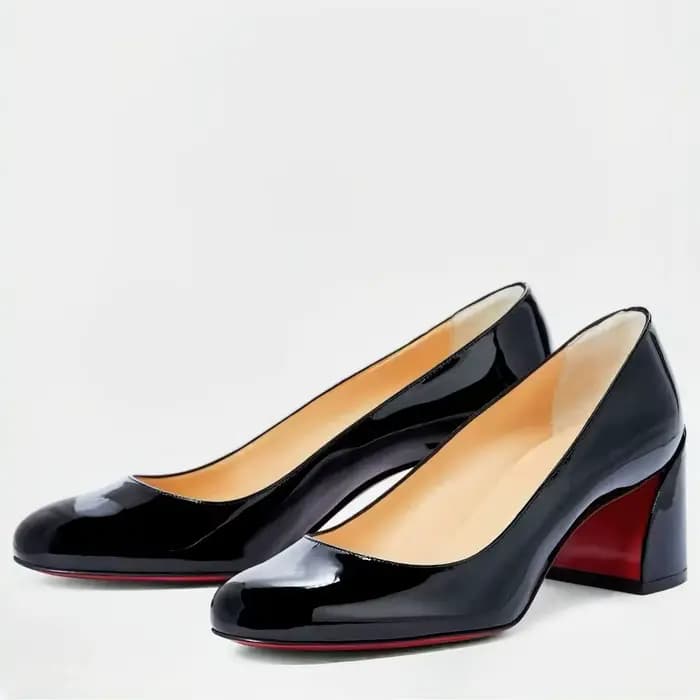 Escarpins en cuir verni pour femmes