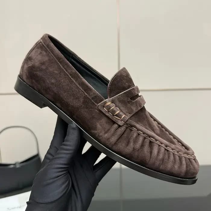 Mules plates confortables en cuir véritable pour femmes