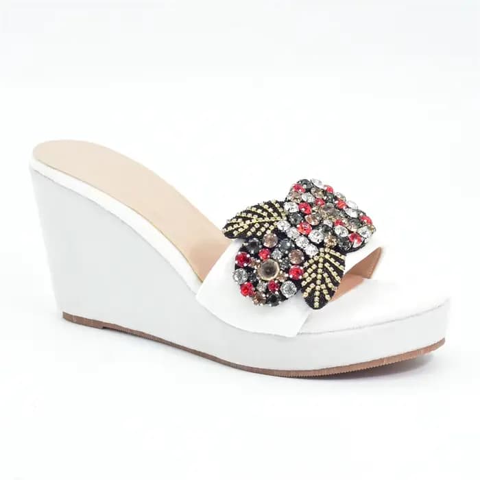 Chaussures italiennes à l'offre elles compensées pour femmes, sandales à talons hauts, design biscuits, optique