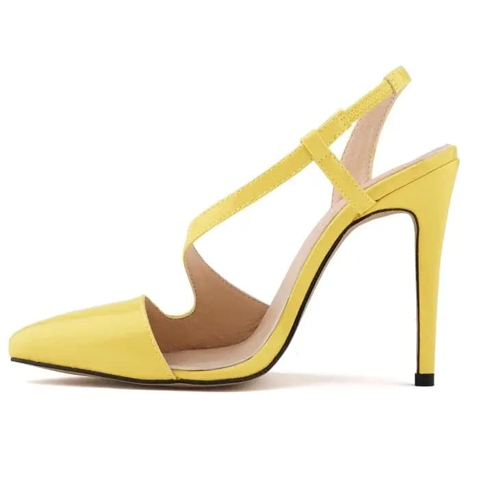 LOSLANDIFEN-Escarpins pointus en cuir pour femmes, chaussures à talons hauts, sexy, été, automne, mariage, rouge, 302-15PA, nouveau