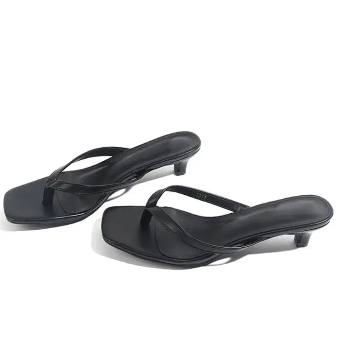 Élégantes Sandales à Talon Chat pour Femmes 2026 Nouvelle Mode Extérieure Confortables en Cuir pour Dames