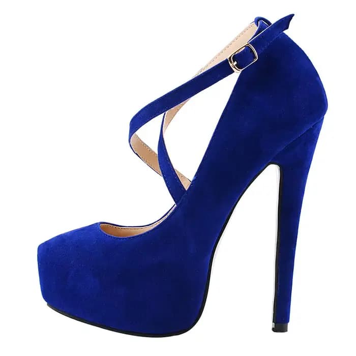 LAIGZEM-Escarpins à talons hauts pour femmes, sandales en faux daim, chaussures de soirée, grande ta