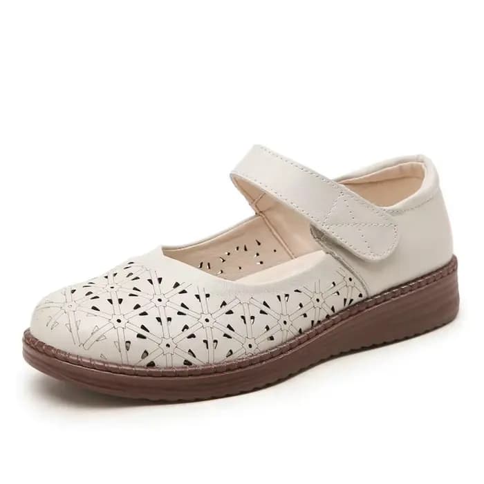 Chaussures d'été femmes Mary Janes en cuir véritable doux confort sandales dames