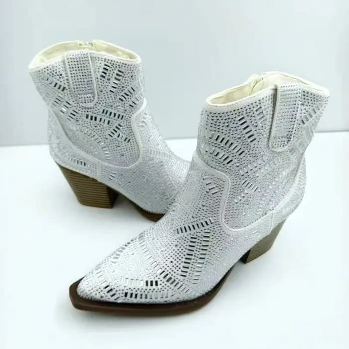 Bottines Chelsea de luxe en diamant pour femmes