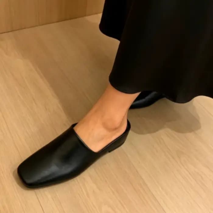 Nouvelles Mules pour Femme, Sandales à Talons Compensés Mi-Hauts, Tongs Slingback Confortables et Tendance pour la Marche