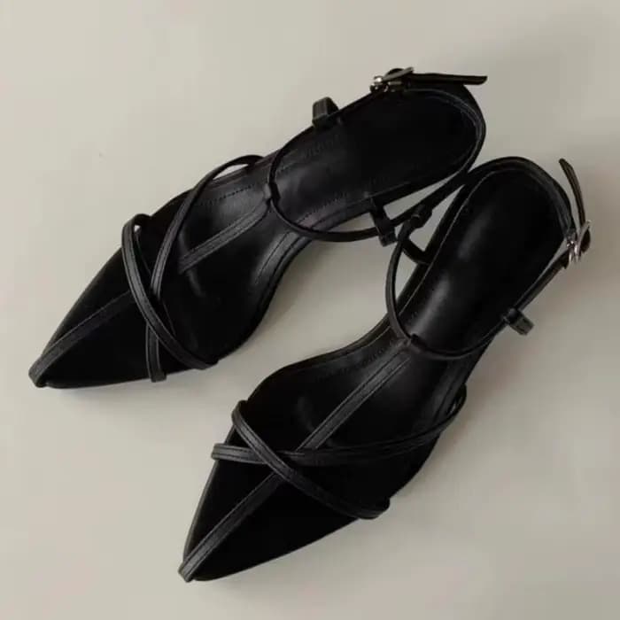 Femmes sandale été nouvelle mode bande étroite dames gladiateur chaussures mince talon bas bride à l