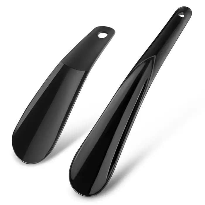 Chausse-pied en plastique léger avec aide au corne à chaussures de voyage pour hommes femmes-enfants accessoires d'aide portables pour les personnes âgées