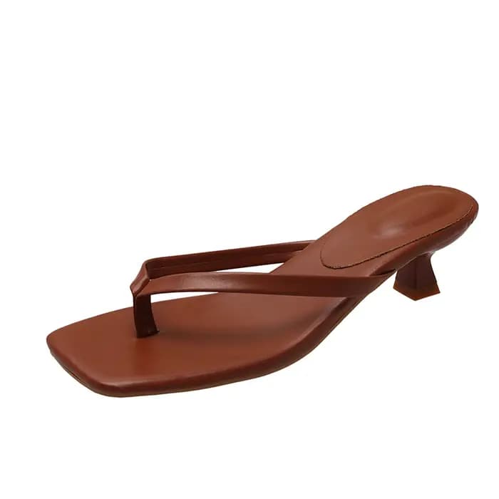 Femmes pantoufles talons hauts sandales Sexy bout ouvert fête De mariage nouvelles chaussures d'été mode plage femme diapositives souples Zapatos De Mujer