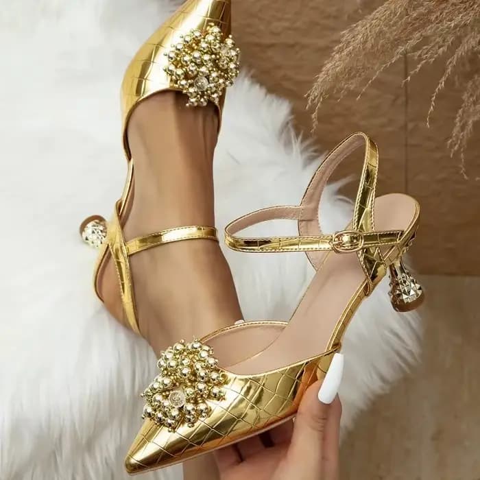Été femmes sandales à talons taille 35 43 dames fête discothèque robe chaussures en cuir bride à la cheville Tacones De Mujer talons pour les femmes