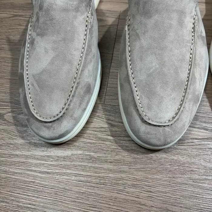 Mules d'été en daim de mouton, sandales colorées, mocassins décontractés, chaussures de marche pour femmes en cuir véritable, pantoufles