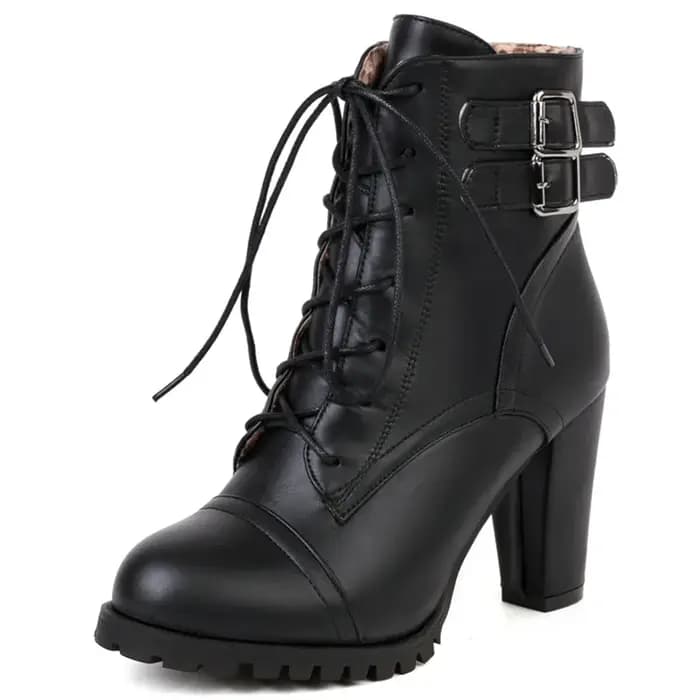 Bottines à lacets pour femmes