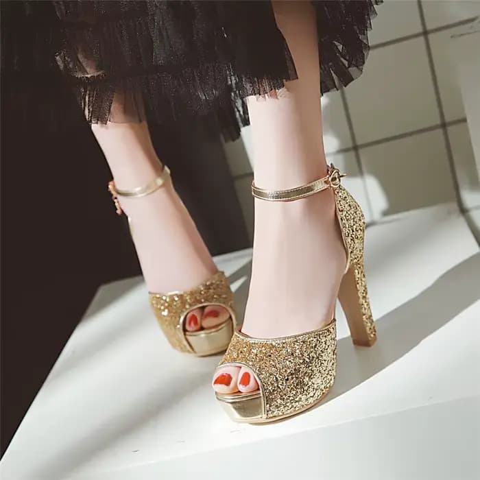 Sandales à plateforme à talons hauts pour femmes