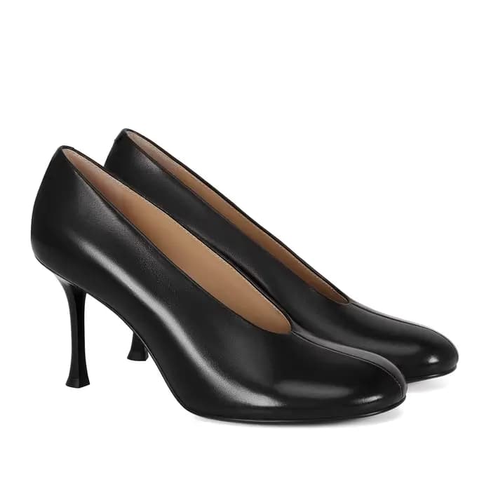 QUTAA – escarpins en cuir véritable pour femmes, chaussures à talons hauts, sexy, à enfiler, pour le