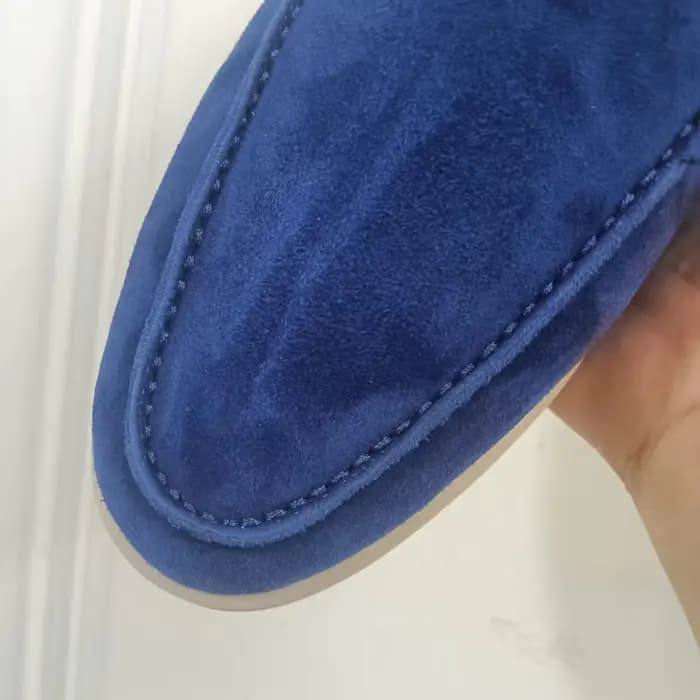 Chaussures mules d'été grande taille en cachemire et velours de peau de mouton