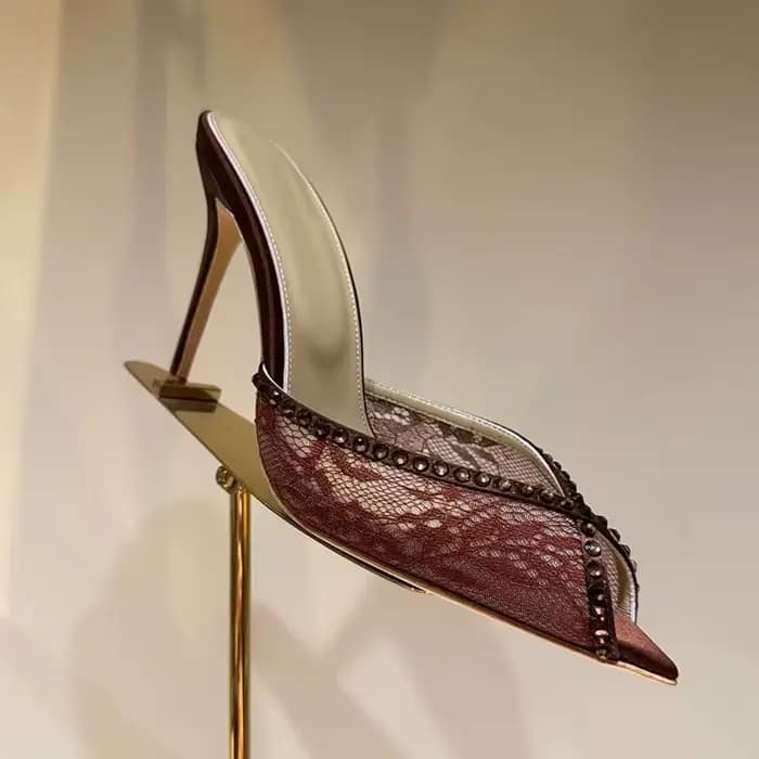 Mules à talons pour femme