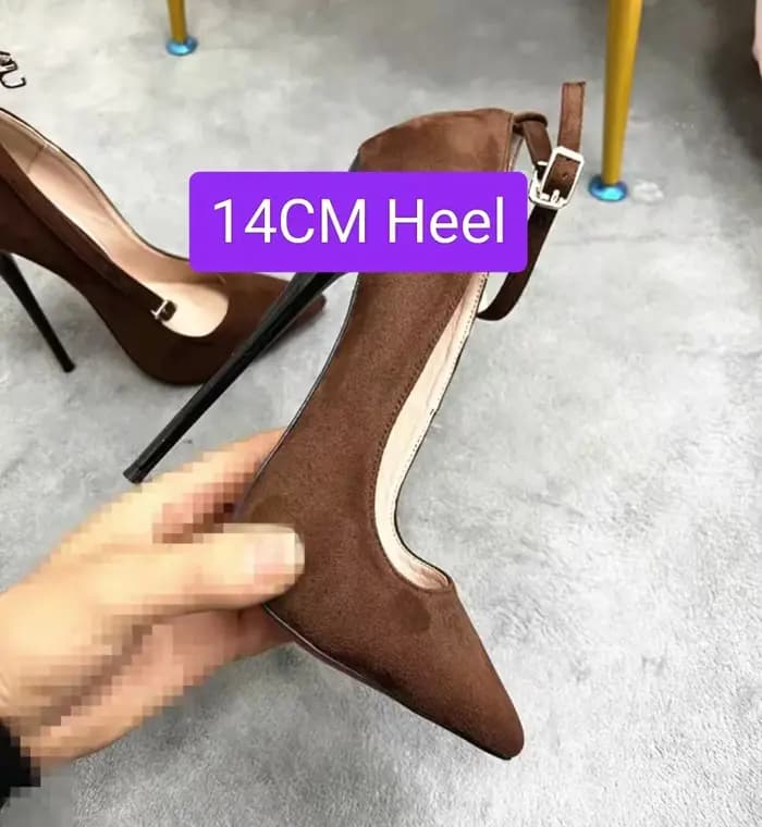 CACA-Escarpins à talons hauts en cachemire pour femmes, chaussures de pole légitipour femmes, sexy, club, sangle de rinçage, Parker pointu, rouge, noir, livraison directe, 16cm