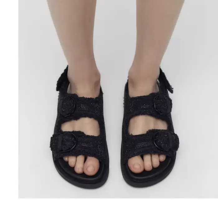 Été 2025 décontracté chaussures plates de plage femmes semelle épaisse plate-forme
